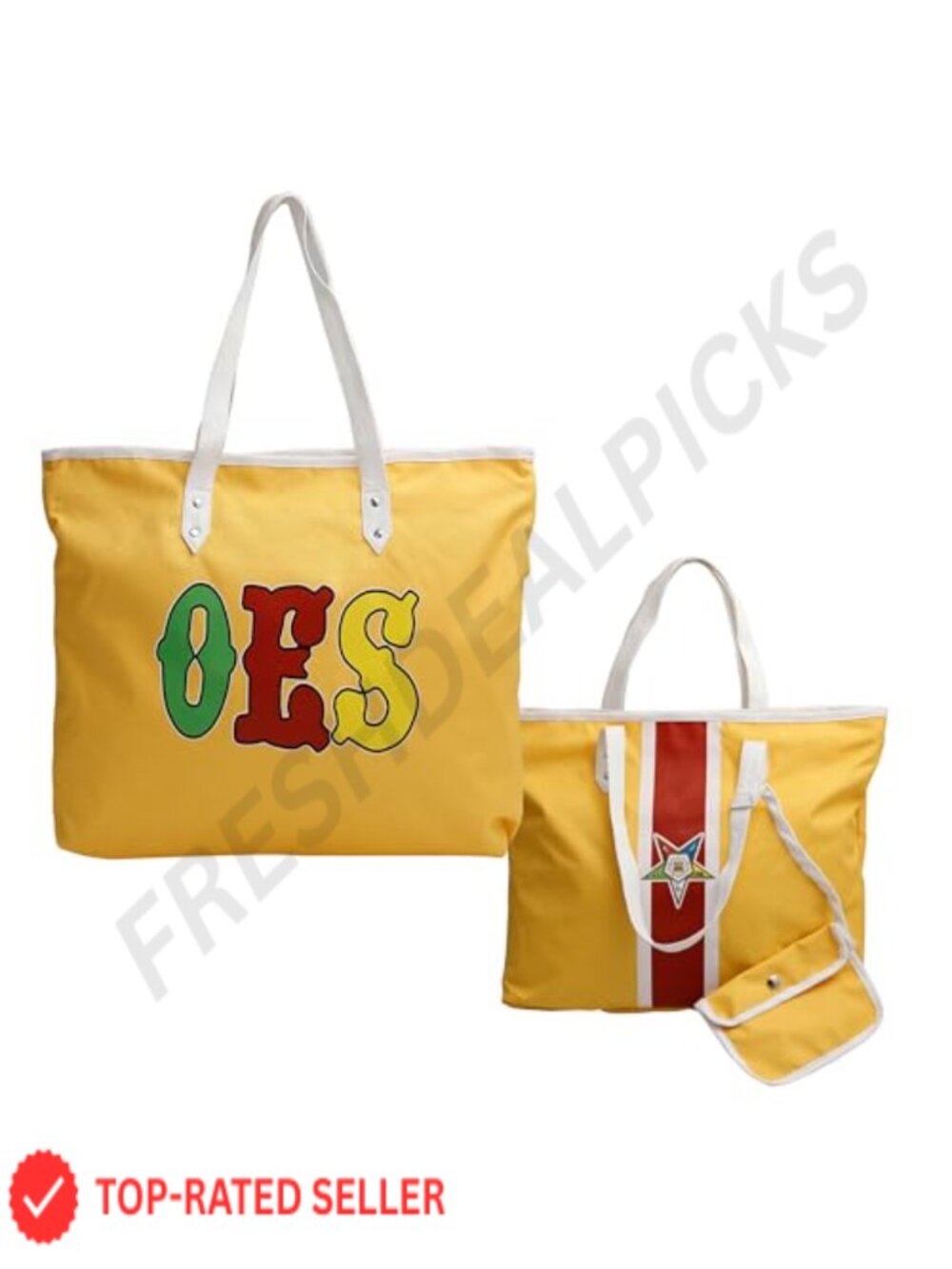 OES Eastern Star Waterproof Cordura Tote Bag for Women with matching Wallet